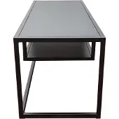 En.casa TV-tafel 'Isokyrö', metaal, 120 x 40 x 40 cm, zwart
