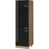 Vicco R-Line Koelkast ombouwkast – 60 cm Zwart hoogglans