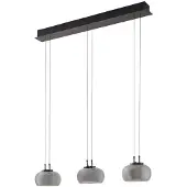 LUCANDE Hanglampe , Dain, Grijs, Eetkamer, Glas, Modern