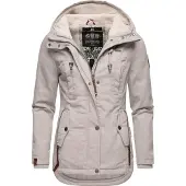 MARIKOO Winterparka 'Bikoo' lichtbeige / bruin