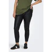 ONLY Carmakoma imitatieleren legging CARDANA zwart female | Maat: 42/44