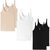 Schiesser 2 PACK Top hemdjes 95/5 - Dames Onderhemd - wit