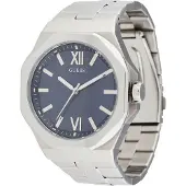GUESS Analoog horloge 'Emperor' marine / zilver
