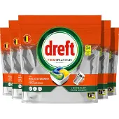 Dreft Platinum All In One Vaatwastabletten Citroen - 5 x 34 stuks