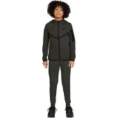 Nike Tech Fleece Sportswear Trainingspak Kids Donkergroen Zwart