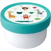 Mepal fruitbox Campus - 300 ml - Inclusief fruitvorkje - Sluit goed af - Snackdoosje - Animal Friends
