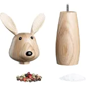 Leonardo Kruidenmolen Cucina Bunny, 25 cm, Pepermolen + zoutmolen, Bruin
