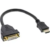 InLine 17670I HDMI-kabel HDMI Aansluitkabel HDMI-A-stekker 0.20 m Zwart