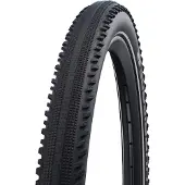 Schwalbe 57-622 Motion HURRICANE, met stalen karkas, E-50, Addix-compound, zwart met reflecterende elementen
