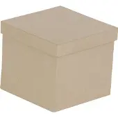 Papier-maché doos - 16 x 16 x 14 cm