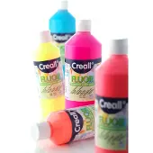 Creall Fluor - plakkaatverf (blacklight) wit 250ml