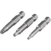 Wolfcraft - Schroevendraaierbitset - Bit - Solid safety - vierkant - driedelig - 1266000
