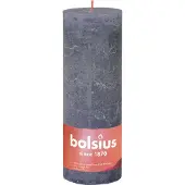 Bolsius Stompkaars Rustiek Shine Blauw 85 Uur D 6,8 H 19 Cm