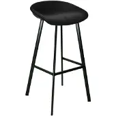 Kick Collection barkruk Finn - 80cm - velours zitting - zwart
