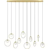 Eglo Hanglamp Portocolom Messing 10-lichts Ovaal
