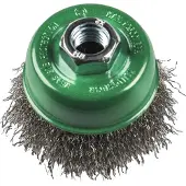 Klingspor 1X KLINGSPOR 358326 Topfbürste, 80 mm, Gewinde M14, EDEL-Stahl