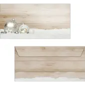 Sigel Cozy Christmas Enveloppen 222,511,1 cm Beige, wit 50 Stuks