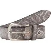 B.belt Riem Leder 90 cm grijs