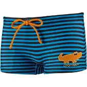 Beco zwembroek Crocodile jongens polyamide blauw/zwart