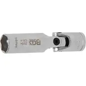 Bgs Glühkerzen-Gelenk-Einsatz Sechskant Antrieb Innenvierkant 10 mm (3/8") SW 14 mm