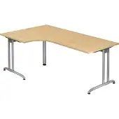 Hjh OFFICE PRO BELA 82 S - Esdoorn 200 x 120