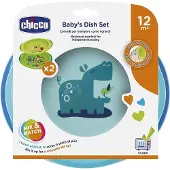 Chicco Bordenset Jongens 24 Cm Polypropyleen Blauw 2-delig
