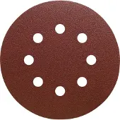 Klingspor Schuurpad met klitbevestiging | GLS 5 125 mm korreling 120 | voor hout / metaal korund | Gatenaantal 8 | 50 stuks - 89493 - 89493a