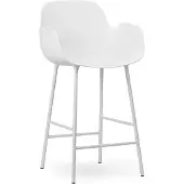 Normann Copenhagen Barstoel Form Armchair Steel 75 cm White