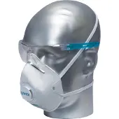 Uvex Bril met veren x-fit, EN 166, EN 170, polycarbonaat helder, frame blauw translucide, 5 stuks