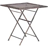 Beliani BORMIO - Tuintafel - Zwart - 70 x 70 cm - IJzer