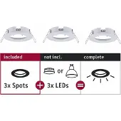 Paulmann 92480 EBL Choose Inbouwring Set van 3 stuks 10 W Wit (mat)