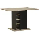 Gami Tafel Luke 120x80 met opbergruimte - kastanje