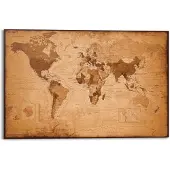 Home affaire Wanddecoratie Wereldkaart - antiek