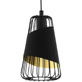 Eglo Design hanglamp Austell 16cm zwart met goud