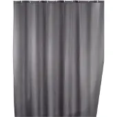 Wenko Douchegordijn polyester 180x200cm 100% polyester met anti schimmel behandeling grijs