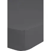 Hip Hoeslaken - katoensatijn - antraciet - 90x220 cm