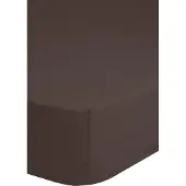 Hip Hoeslaken - katoen satijn - bruin - 100x200 cm