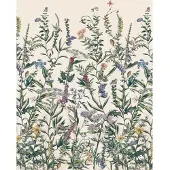 Komar Fotobehang Flowering Herbs - Meerkleurig - 2,50m X 200cm