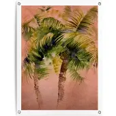 Reinders! Poster Painted Palm Trees Outdoor voor tuin of balkon