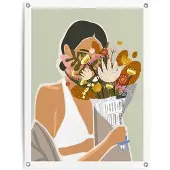 Reinders - Flower Bouquet - Tuinposter 80x60cm Multicolor