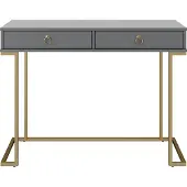 CosmoLiving by Cosmopolitan Bureau CAMILA met 2 laden, van mdf, frame en grepen van metaal, hoogte 79 cm