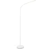 Briloner Pivaz - Vloerlamp dimbaar - woonkamer staande lamp - met touch - wit - h: 126.5cm
