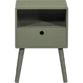 Woood Ozzy Nachtkastje Hout Warm Groen 53x36x30