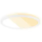 Briloner LED-plafondlamp 7555/7557, wit / opaal, Woon-/ Eetkamer, Kunststof, LED plafondlamp