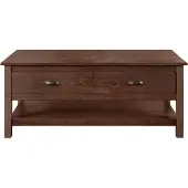 Otto Home Salontafel Schröder met 2 laden en 1 plank, van massief grenenhout