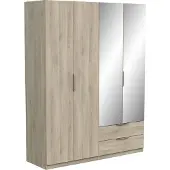 Demeyere Kast met 4 deuren, 2 laden en 2 spiegels ghost l157,3 cm
