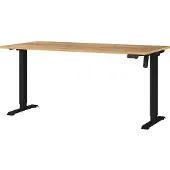 Germania Bureau Boras, elektrisch in hoogte verstelbaar Breedte 120/140/160 cm, metalen frame, Made in Germany