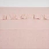 Meyco Baby Ruffle ledikant laken - soft pink - 100x150cm - 0.3 TOG
