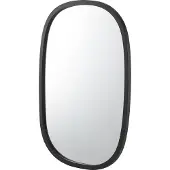 En.casa Spiegel Copertino hangend 70x50 cm zwart mat