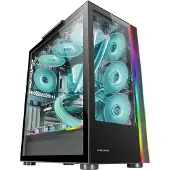 Mars Gaming MC-ULT, Tower, PC, Zwart, ATX, E-ATX, Micro ATX, Mini-ITX, 18,5 cm, 39 cm